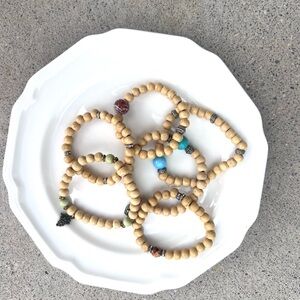 Light wood handmade bracelets